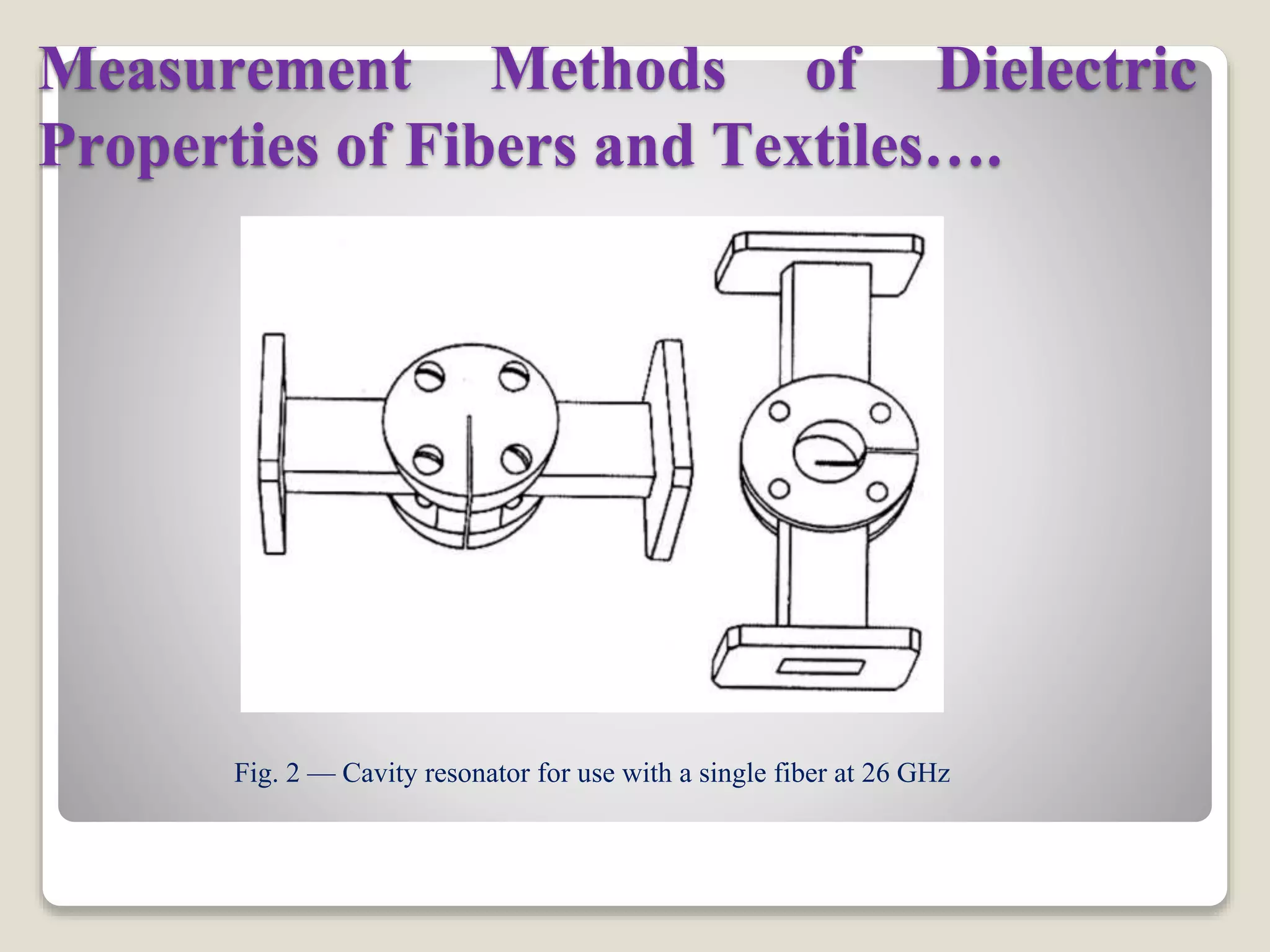 Measurement of dielectric properties of textile materials and their ...