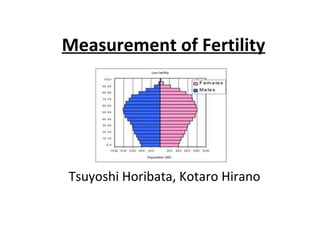 Measurement of Fertility Tsuyoshi Horibata, Kotaro Hirano 