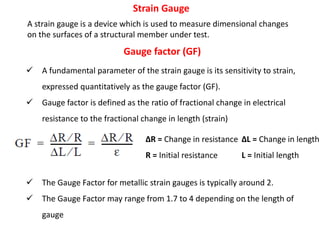Measurement of force, torque and strain (2) | PPTX