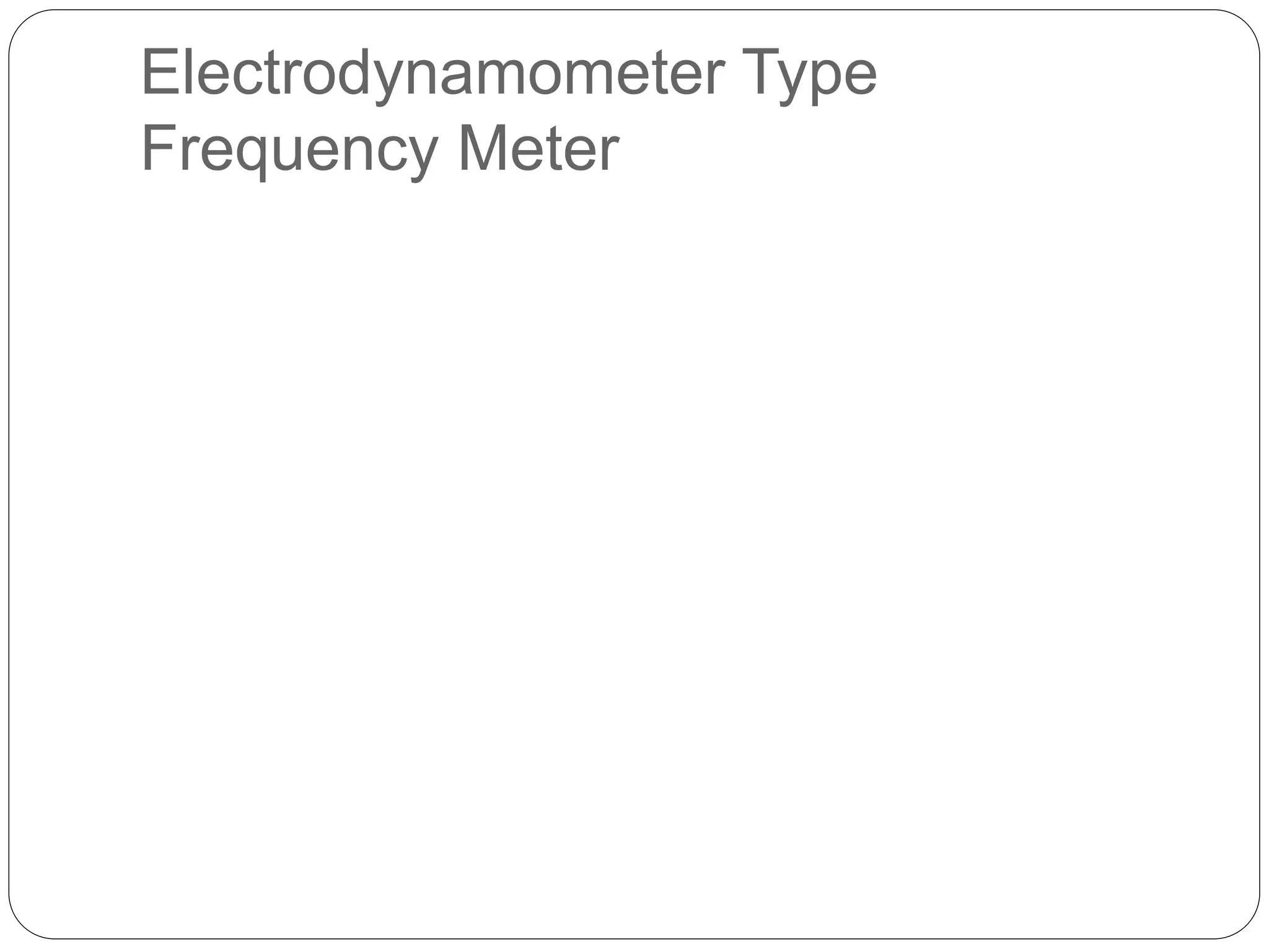 Measurement of frequency | PPTX