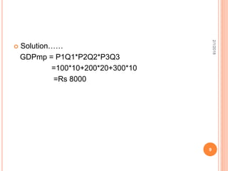 Measurement of GDP under product method | PPTX | Economy | Business and ...
