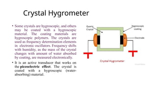 Crystal Humidity Sensor Comprehensive Methods and Instruments for Accurate Humidity Measurement ...