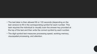 Digit Processing Test Measurement of intelligence | PPTX