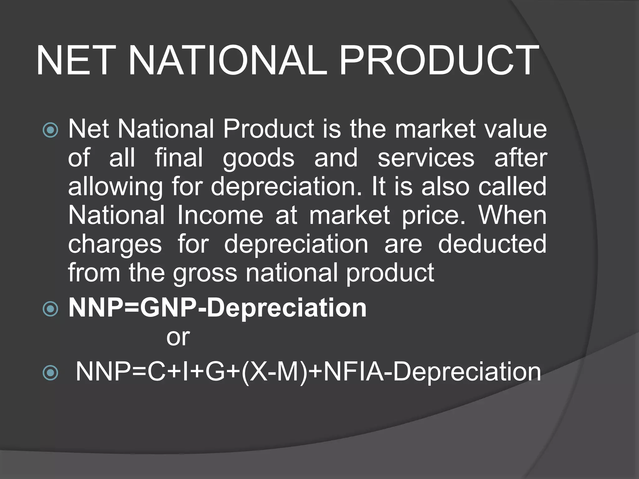 Measurement of national income pptx business accounting finance