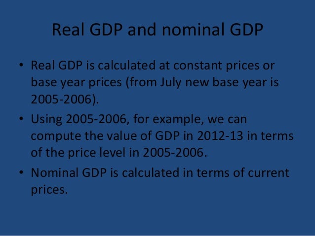 real gdp calculation
