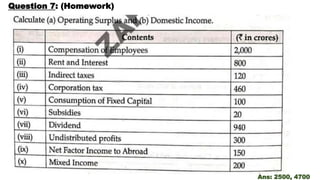 Question 7: (Homework)
Ans: 2500, 4700
 