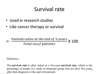 Survival Rates Questionnaire.pdf Measurement of outcomes in epidemiology | PPT