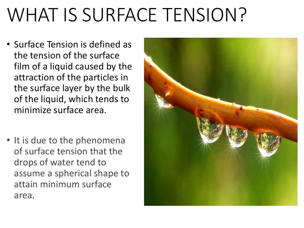 Measurement of surface tension