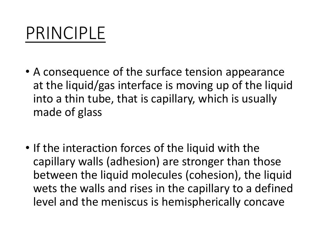 Measurement of surface tension