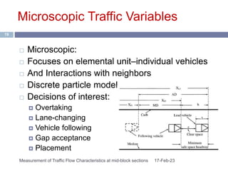 Measurement of Traffic Flow Characteristics at mid-block sections ...