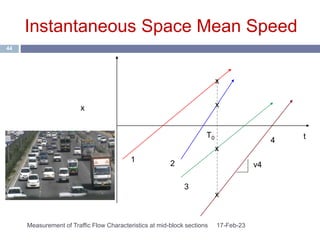 Measurement of Traffic Flow Characteristics at mid-block sections ...