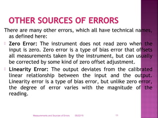 Measurements and-sources-of-errors1 | PPT