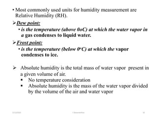Unit Of Humidity Measurements t,rh,mo | PPTX