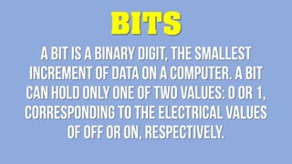 Bit Byte In Computer Measurement Definition History Video 50 Off