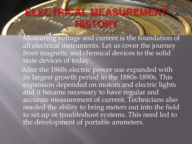 Measurements and instrumentation unit 1 | PPTX