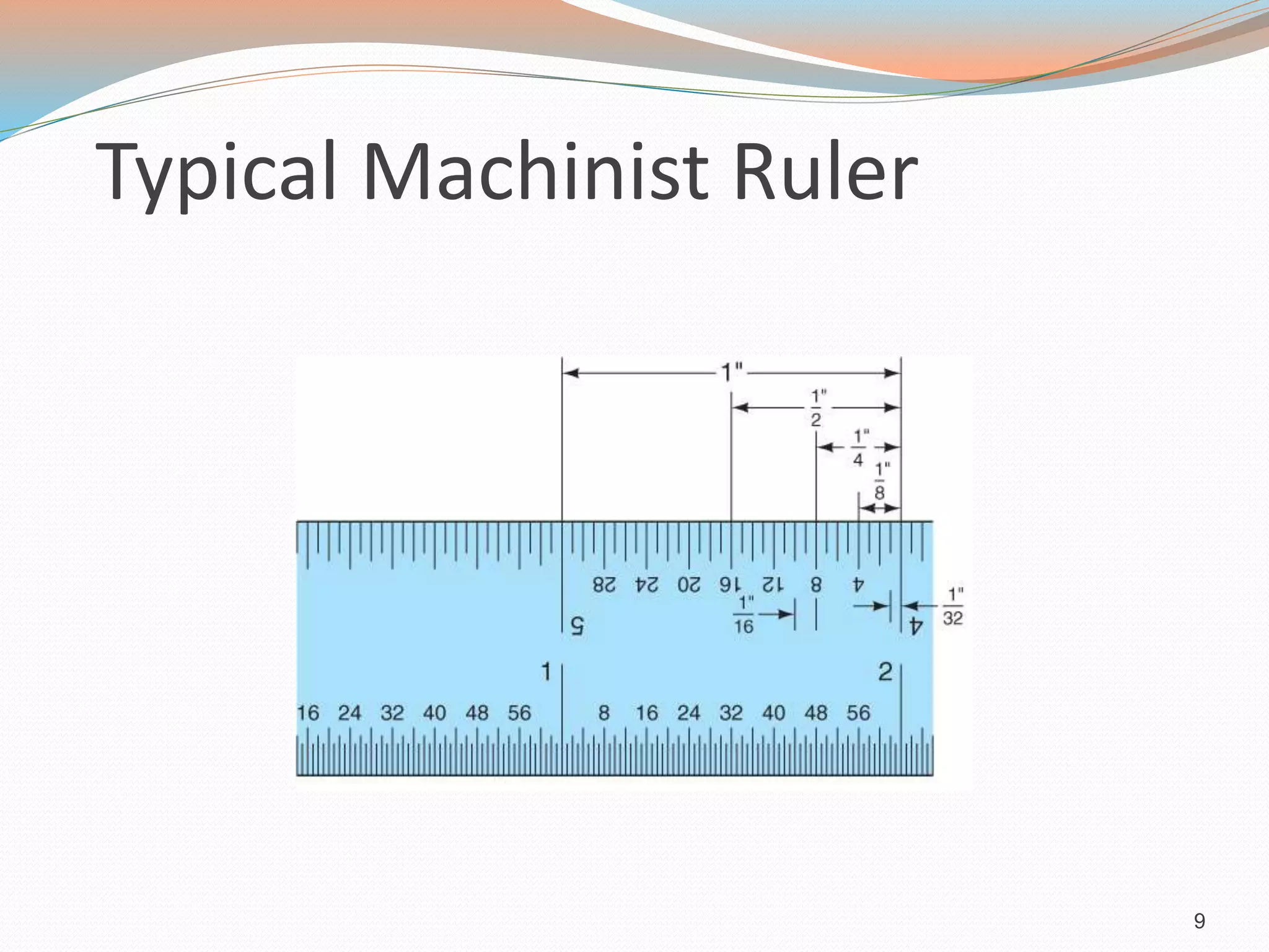 Typical Machinist Ruler
9
 