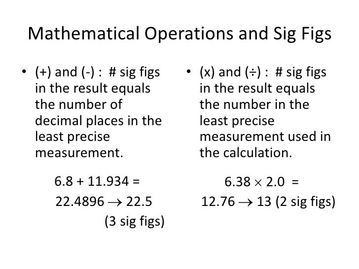 Measurements And Sig Figs