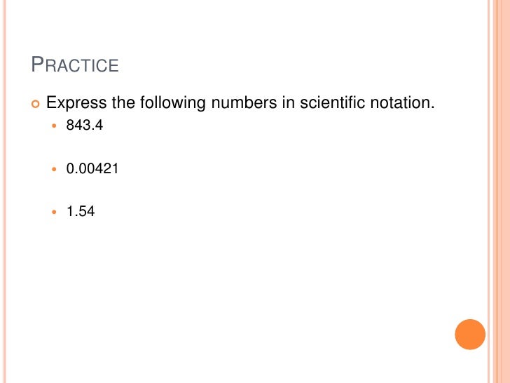 Measurements in chemistry