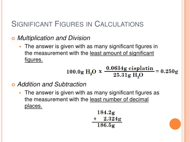 Measurements in chemistry