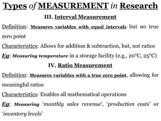 DEFINITION, MEANING, USES, TYPES, ERRORS & TESTS OF MEASUREMENT IN ...