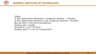 MANIPAL INSTITUTE OF TECHNOLOGY
Department of Mechanical & Manufacturing Engineering, MIT, Manipal 75
MANIPAL INSTITUTE OF TECHNOLOGY
 