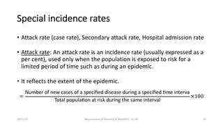 Measurements of morbidity and mortality | PDF