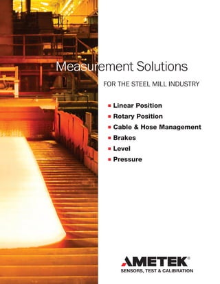 Measurement solutions for steel mill industry | PDF