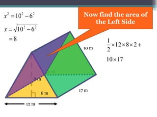 17 m
10 m
 2812
2
1
10 m
6 m
12 m
22
610 x
222
610 x
8
8 m
The Right Side is a
Rectangle
1710
 