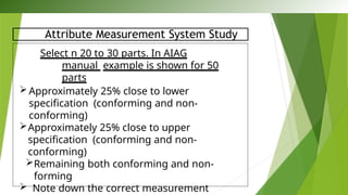 Attribute Msa Example Measurement System Analysis - MSA.pptx