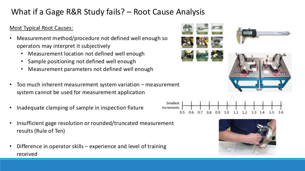 Measurement Systems Analysis Variable Gage R&R Study Metrics, Appli…