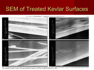 SEM of Treated Kevlar SurfacesSEM of Treated Kevlar Surfaces
 