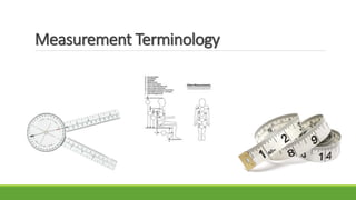 Measurement Terminology
 