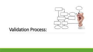 Validation Process:
 