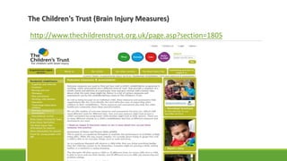 The Children's Trust (Brain Injury Measures)
http://www.thechildrenstrust.org.uk/page.asp?section=1805
 