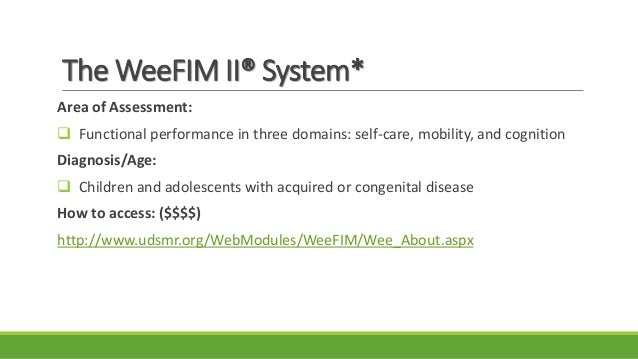 Weefim assessment form pdf Weefim assessment form pdf