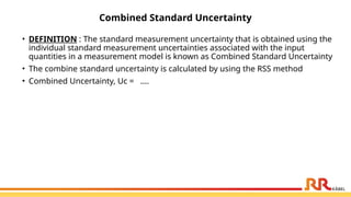 Measurement Uncertainty -1.pptx for the use of and find the measurement ...