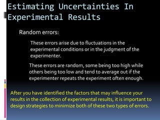 Measurement & uncertainty pp presentation | PPTX
