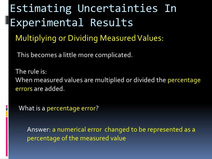Measurement & uncertainty pp presentation