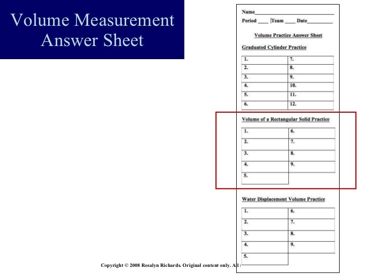 Measurement Volume Share Bst2009