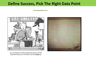 Define Success, Pick The Right Data Point
 