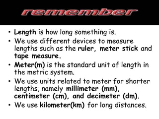 Conversion of measures of length ppt-grade 3 | PPTX