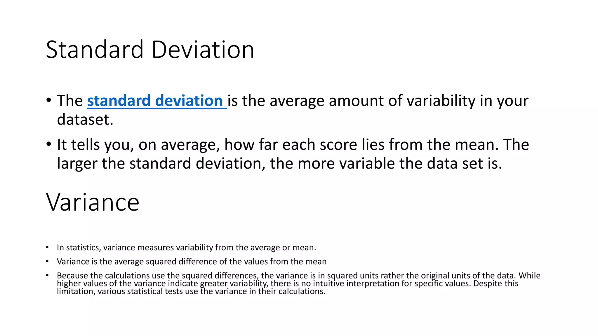 Measure of Variability Report.pptx | Business Accounting & Finance ...
