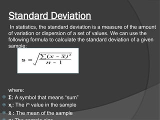 Measures of Dispersion: Range, Interquartile Range, and Standard ...