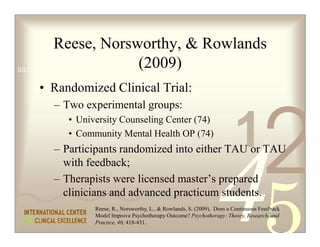 Reese, Norsworthy,  Rowlands
                               (2009)
0011 0010 1010 1101 0001 0100 1011

   • Randomized Cli...