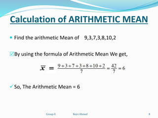 Measures of Central Tendency | PPT