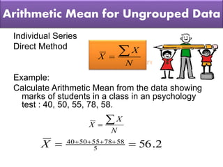 Measures of Central Tendency | PPTX