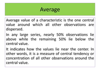 Measures of central tendency | PPTX