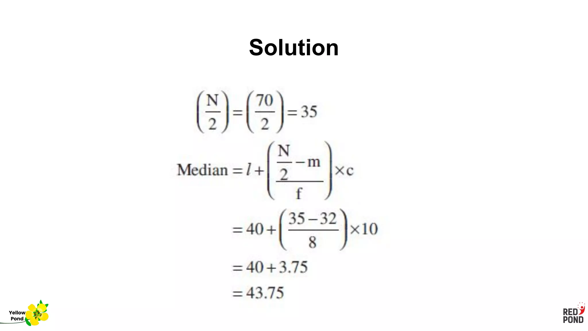 Solution
Yellow
Pond
 