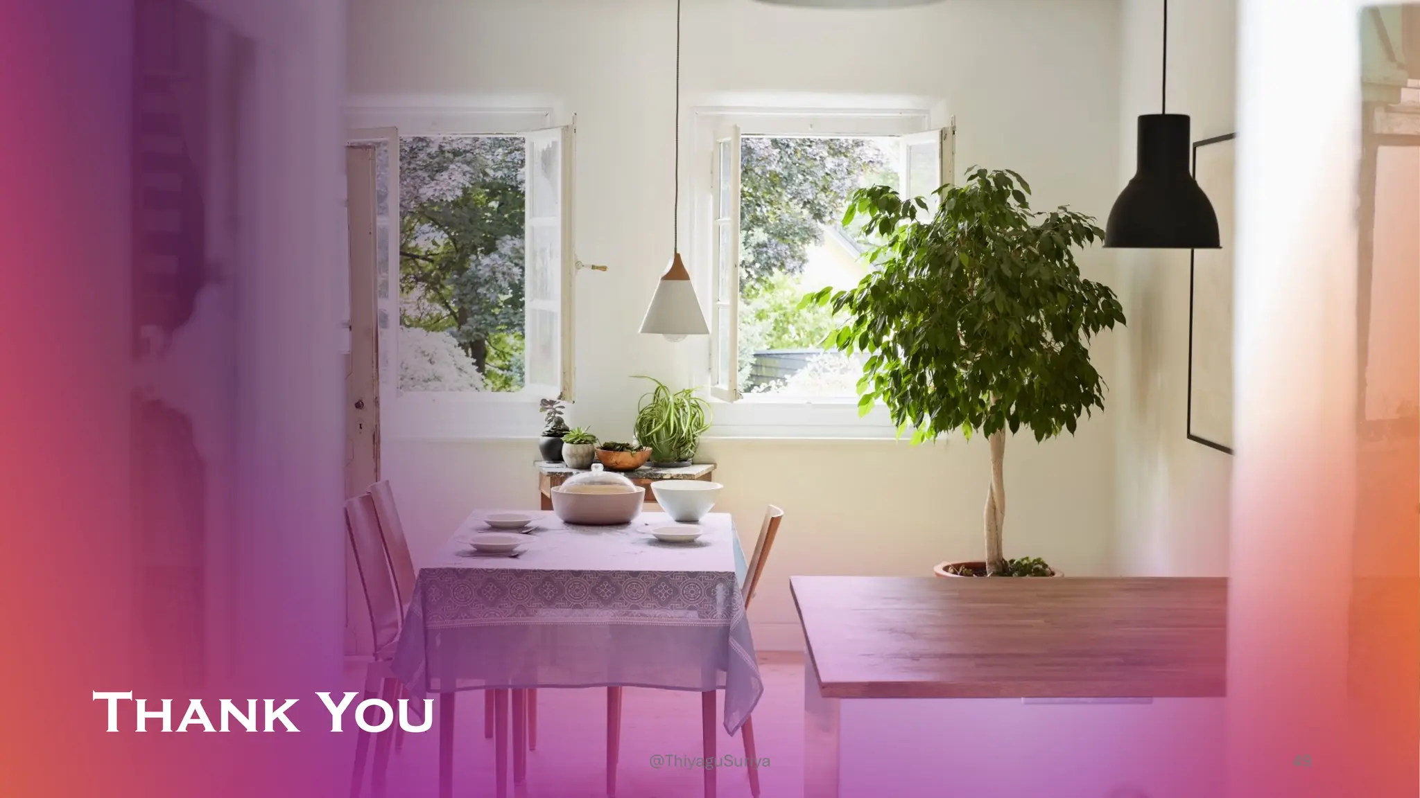 Thank You
49
@ThiyaguSuriya
 