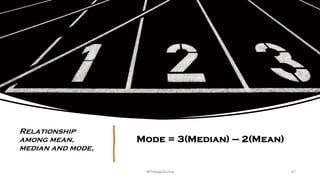 Relationship
among mean,
median and mode,
Mode = 3(Median) – 2(Mean)
47
@ThiyaguSuriya
 